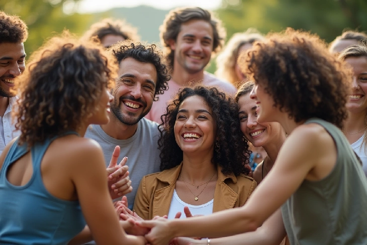 Diverse group of people supporting each other, symbolizing community and Mental Health awareness