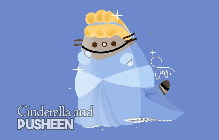 Cinderella and Pusheen Coloring Pages: Help Children Understand more about the Meaning of Life