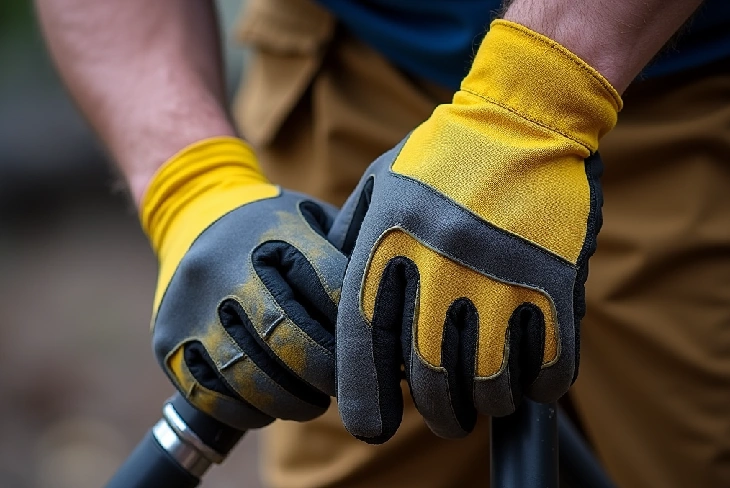 Heavy-duty Work Gloves with reinforced palms and fingers for maximum protection and grip