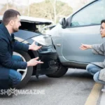 Concord car accident attorney discussing case details with injured client in office setting