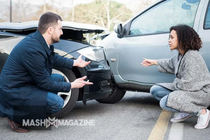 Concord car accident attorney discussing case details with injured client in office setting