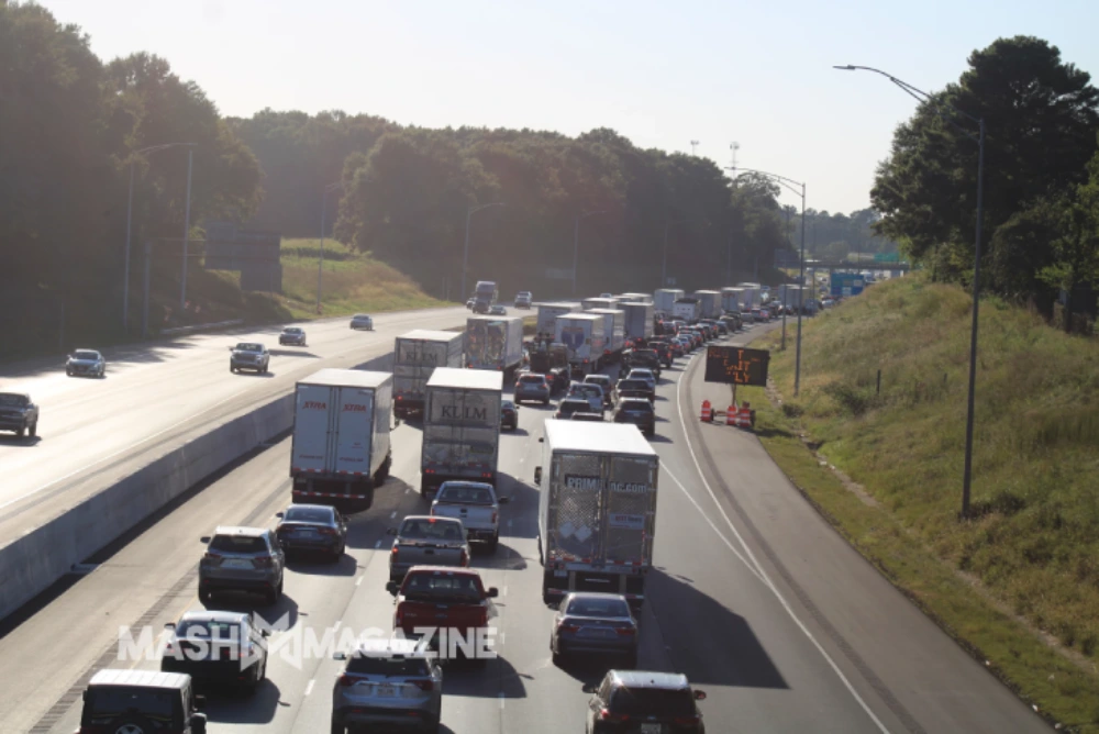 Fatal accident on I-59 July 28 2024 Alabama: Emergency responders at multi-vehicle crash scene