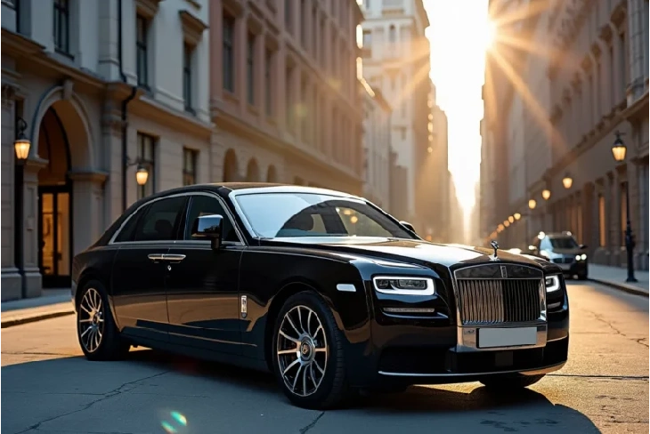 make1m Rolls Royce Ghost luxury sedan showcasing elegant design and powerful performance