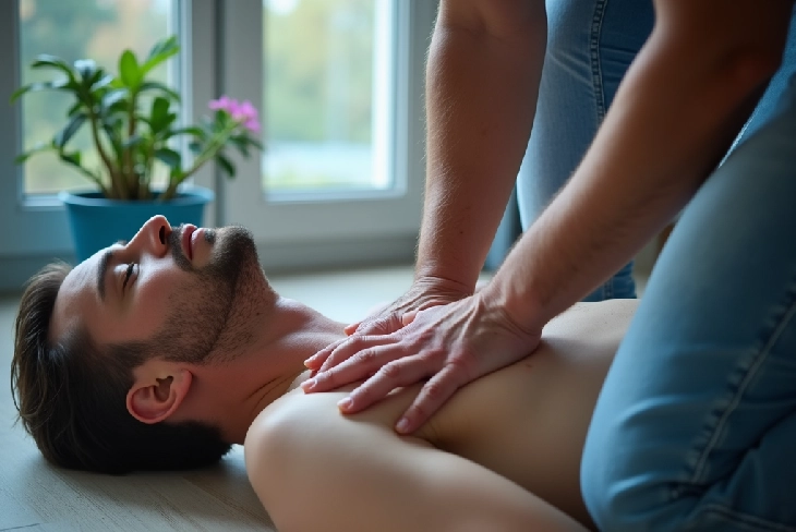 "Instructor demonstrating chest compressions during a hands-on CPR class from the Ultimate Guide to CPR Classes