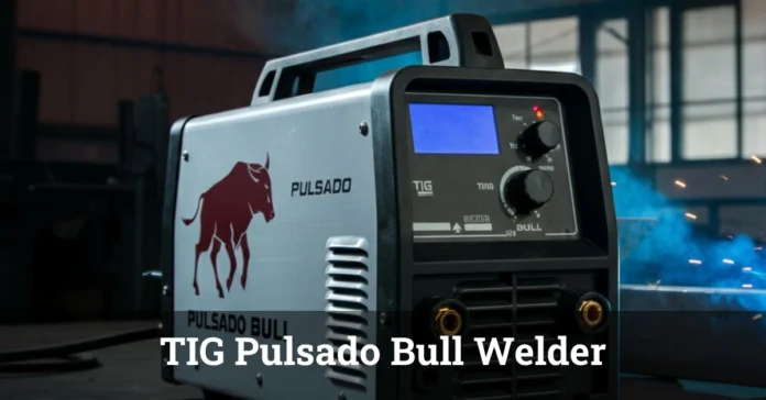 TIG Pulsado Bull Welder in action, delivering precise and smooth welds on metal.